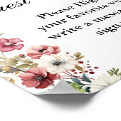 Abschluss Bible Guest Book Sign, Graduation Party Poster (Ecke)