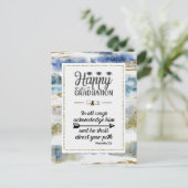 Abschluss Bible Verse Sprichwörter 3:6 Modernes De Postkarte (Stehend Vorderseite)