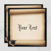 Abschluss-Bildlaufvorlage Einladung (Vorne/Hinten)