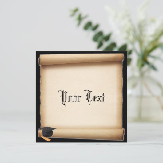 Abschluss-Bildlaufvorlage Einladung (Stehend Vorderseite)