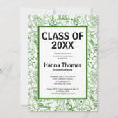 Abschluss Biologie Science Scientist Einladung (Vorderseite)