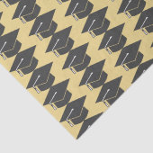 Abschluss Black Cap auf Gold Hintergrund Seidenpapier (Detail)