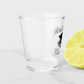 Abschluss Black Gad Cap Script Name Class of 2023 Schnapsglas (Links)