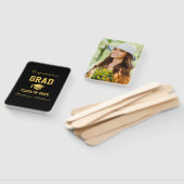 Abschluss Black Gold Graduate Foto Long Fächer (Non-assembled)