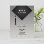 Abschluss Black Hat Einladung (Stehend Vorderseite)