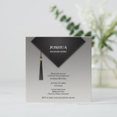 Abschluss Black Hat Einladung (Stehend Vorderseite)