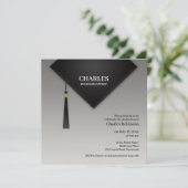 Abschluss Black Hat Einladung (Stehend Vorderseite)