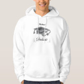 Abschluss Black & Silver, Cap & Diploma Hoodie (Vorderseite)