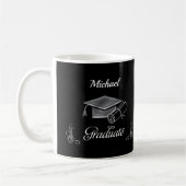 Abschluss Black & Silver, Cap & Diploma Kaffeetasse (Links)