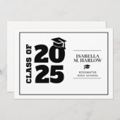 Abschluss Black Tassel Abschluss Dankeskarte (Vorne/Hinten)