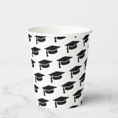 Abschluss Black Tassel Cap Pappbecher (Rückseite)