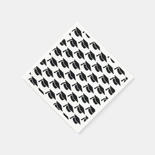 Abschluss Black Tassel Cap Serviette (Ecke)