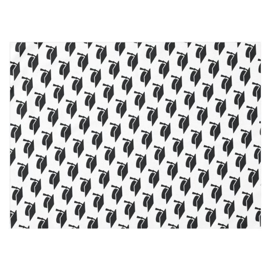 Abschluss Black Tassel Cap Tischdecke (Vorderseite (Horizontal))