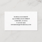 Abschluss Black Tassel Graduate Name Card Visitenkarte (Rückseite)