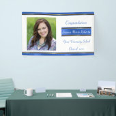 Abschluss, Blau, benutzerdefiniertes Foto, Banner (Messeveranstaltung)