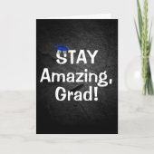 Abschluss Bleibe Phantastischen Text mit Brille Karte (Vorderseite)