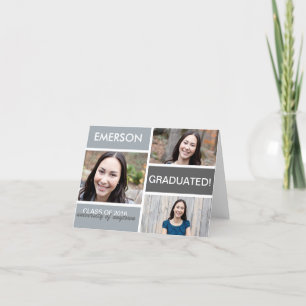 Abschluss blockiert Notecard Dankeskarte