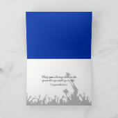 Abschluss Blue and Black School Colors 2025 Karte (Innenseite)