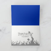 Abschluss Blue and Black School Colors 2025 Karte (Innenseite)