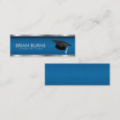 Abschluss - Blue Insert Card Mini Visitenkarte (Vorne/Hinten)