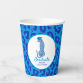 Abschluss Blue Leopards Pappbecher (Rückseite)