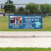 Abschluss Blue Opal 1 Foto Glückwunsch Banner (Insitu)