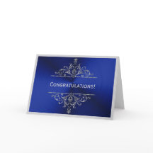 Abschluss Blue Silver Herzlichen Glückwunsch