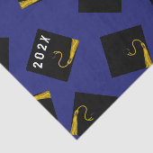 Abschluss Blue Tissue Paper Seidenpapier (Ausschnitt)