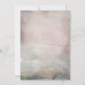 Abschluss Blue Watercolor Blume Feiern Einladung (Rückseite)