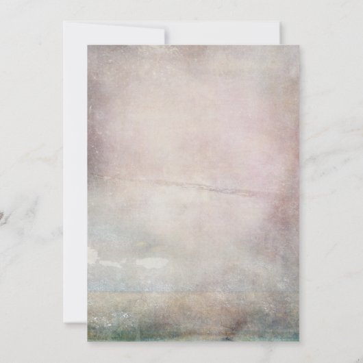 Abschluss Blue Watercolor Blume Feiern Einladung (Rückseite)