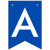 Abschluss Blue White School Name Wimpelkette (Zweite Fahne)