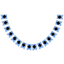 Abschluss Blue Wimpelkette