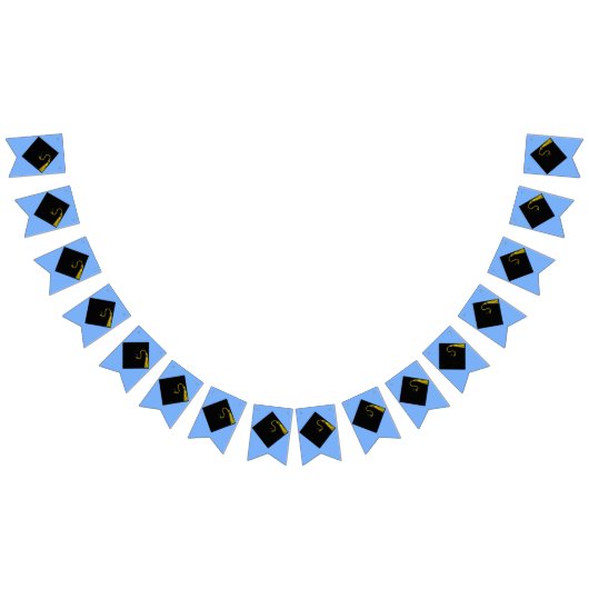 Abschluss Blue Wimpelkette (Alle)