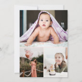 Abschluss Blush Pink & Brass Save The Date (Rückseite)