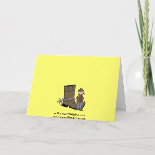 Abschluss Boot & Spur - Western Karte (Rückseite)