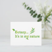 Abschluss Botanist Funny Sprichwort Postkarte (Stehend Vorderseite)