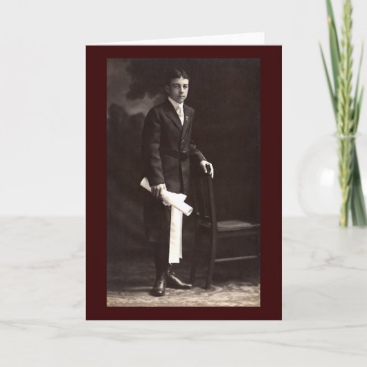 Abschluss Boy Karte (Vorderseite)