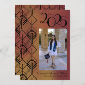 Abschluss Bronze Art Déco Ankündigung (Vorne/Hinten)