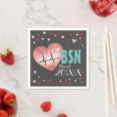 Abschluss BSN Nursing Degree Class Serviette (Beispiel)