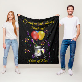 Abschluss Bubbly Celebration Fleecedecke