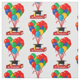 Abschluss-Buch, Herz, Ballone, Diplom Stoff