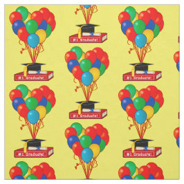 Abschluss-Buch, Herz, Ballone, Diplom Stoff