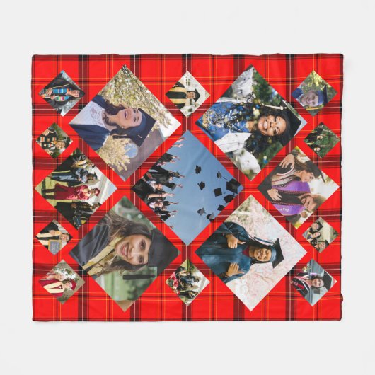 Abschluss Buffalo FotoCollage Fleecedecke (Vorderseite (Horizontal))