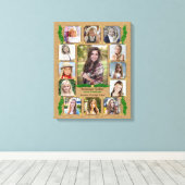 Abschluss | Burlap Fern Leinwanddruck (Insitu (Holzboden))