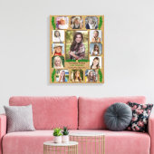 Abschluss | Burlap Fern Leinwanddruck (Insitu (Wohnzimmer))