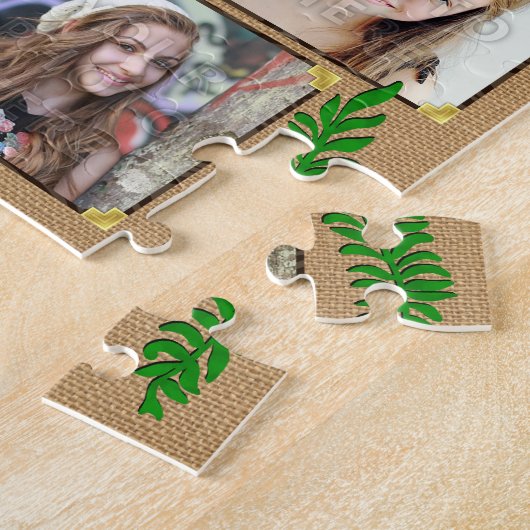 Abschluss | Burlap Fern Puzzle (Seite)