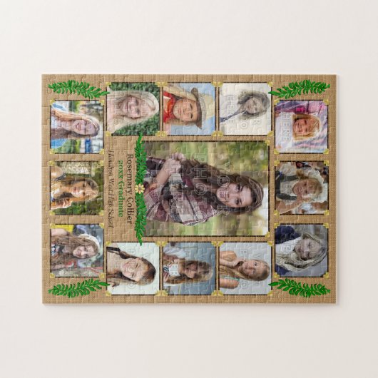 Abschluss | Burlap Fern Puzzle (Horizontal)