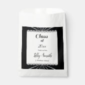 Abschluss Burst Black & White Class 2024 Geschenktütchen (Vorderseite)