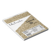 Abschluss Candy Bar Wrapper Gastgeschenk Notizblock (angewinkelt)