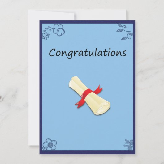 Abschluss Card. (Vorderseite)